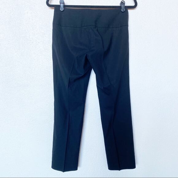 Theory Cropped Slim Leg Black Tuxedo Waist Trouser Pant Size 2 - Picture 9 of 9